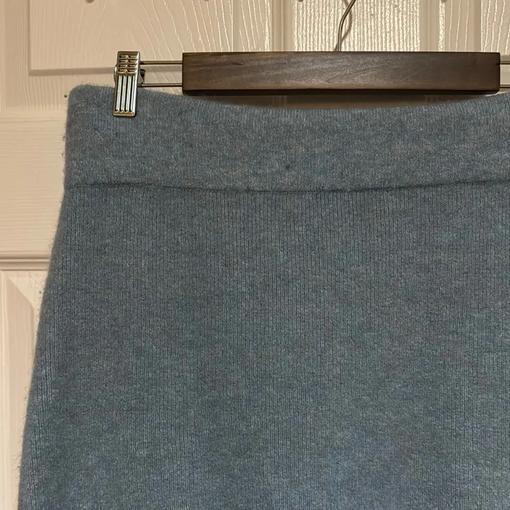 Blue Wool Skirt